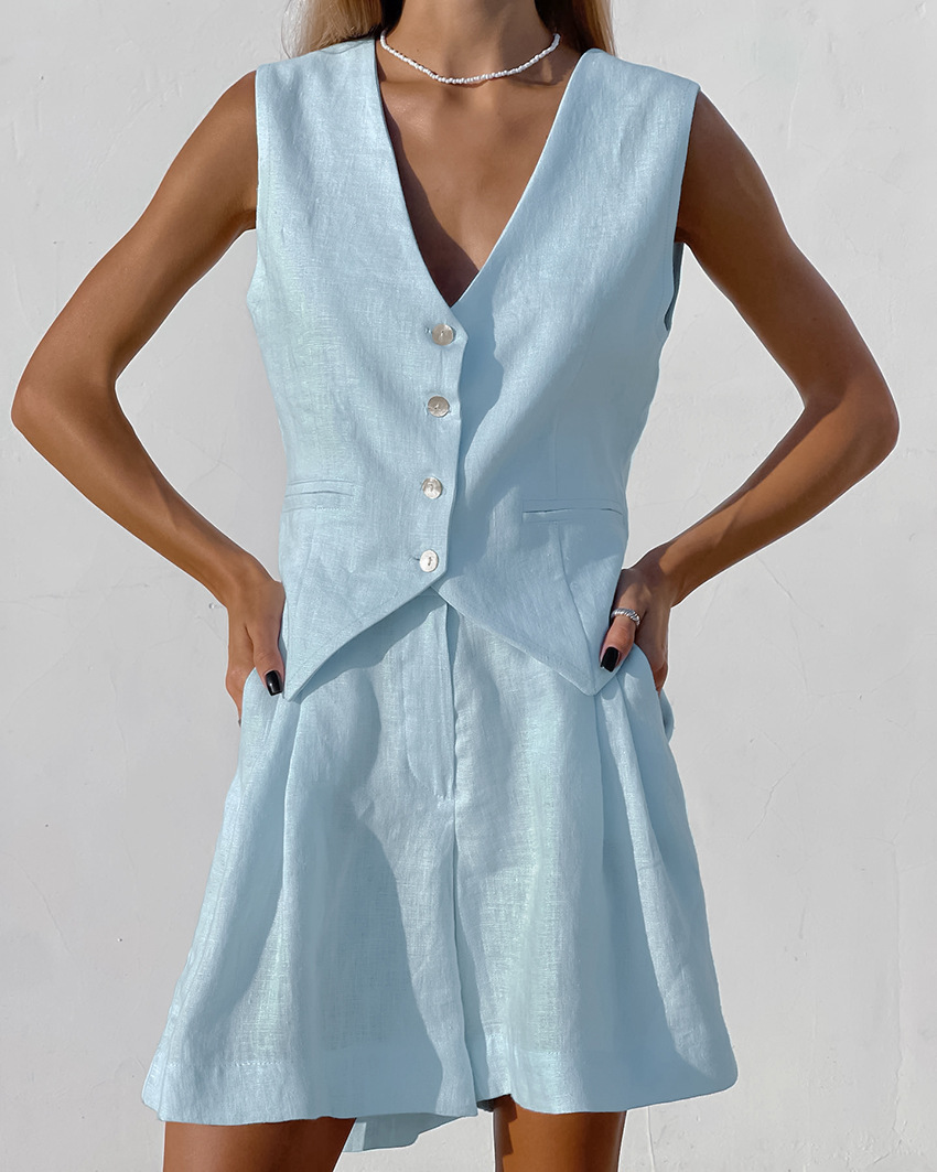 Summer Linen Clothing For Women - 2025 신상 수트 베스트 + 반바지