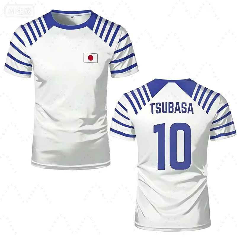 Japan Summer Clothing Women - 2026 핫 캡틴 츠바사 애니메이션 남성