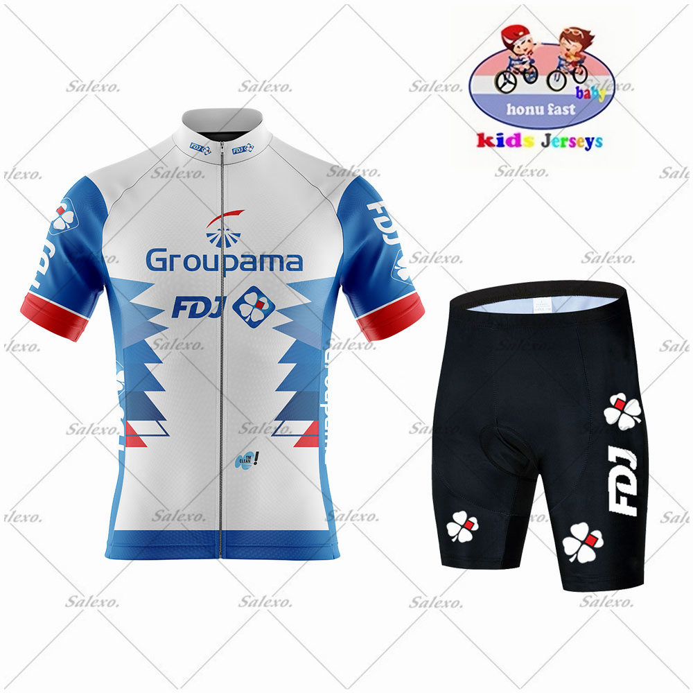 Summer Clothing Kids Sale - 어린이 FDJ 사이클링 저지 세트 소년과