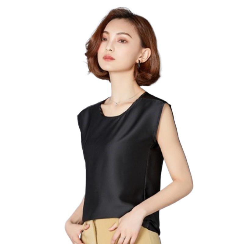 Summer Clothing For Plus Size Women - 섹시한 실크 베스트 여성 민소매 탑