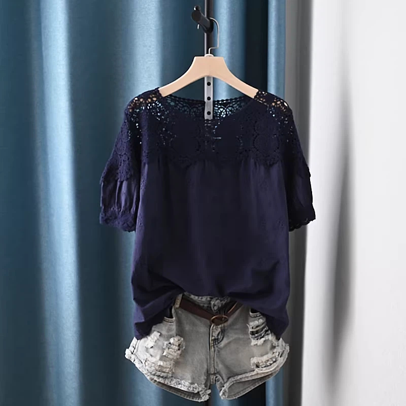 2026 속이 비치는 레이스 패치워크 셔츠와 블라우스  - Japan Summer Clothing Women 리뷰 및 가격