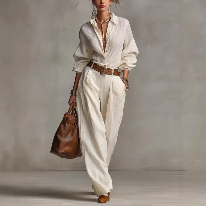 봄 여름 분위기 있는 솔리드 컬러 코튼 린넨 와이드 레 - Summer Linen Clothing For Women 리뷰 및 가격