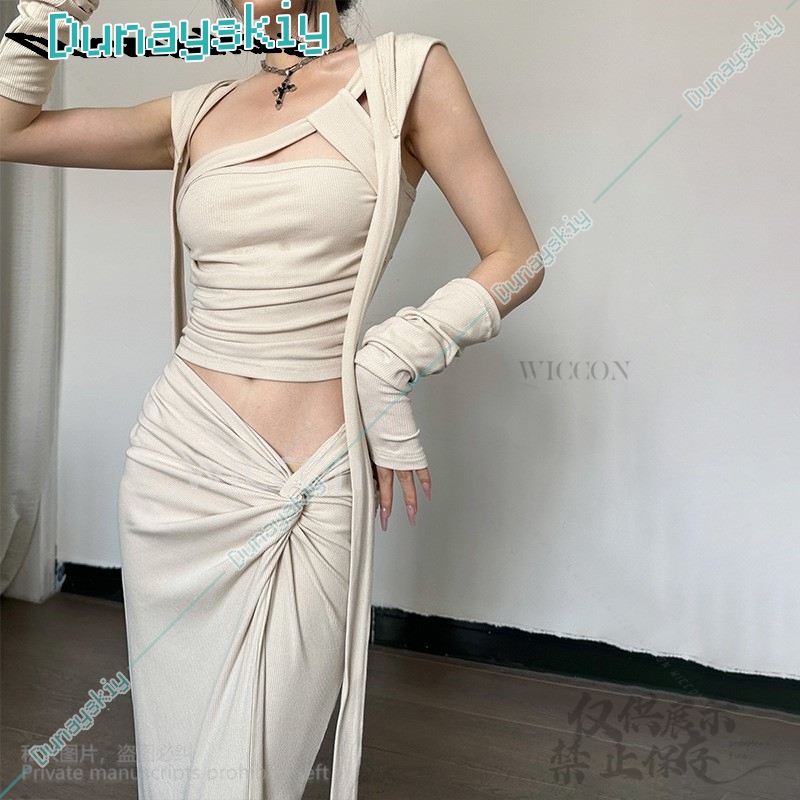 섹시한 여신 코스프레 원피스 미학 모래 언덕 여자 후드 - Summer Clothing Aesthetic 리뷰 및 가격