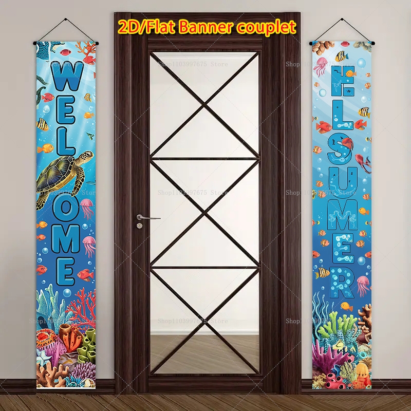 2D 헬로 서머 열대 꽃무늬 계절별 여름 파티 장식 커 - Summer Clothing Banner 리뷰 및 가격