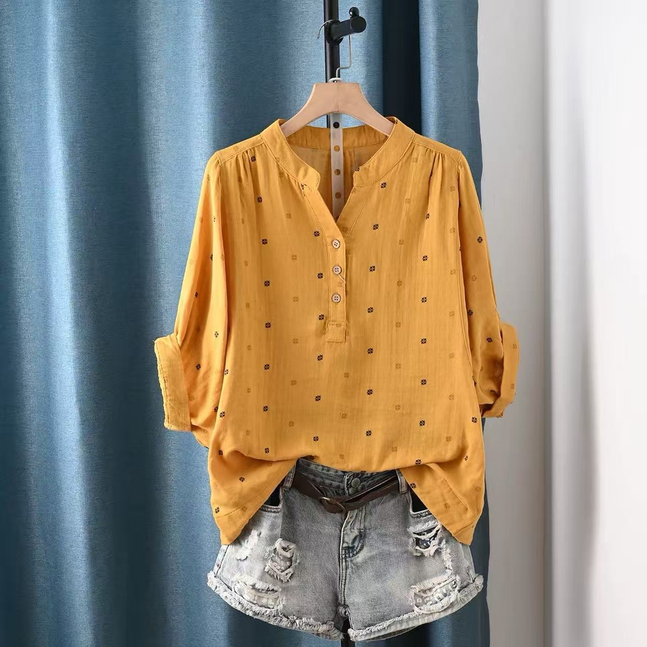 2026 여성 블라우스 일본산 면사 폴카 도트 셔츠 & - Japan Summer Clothing Women 리뷰 및 가격