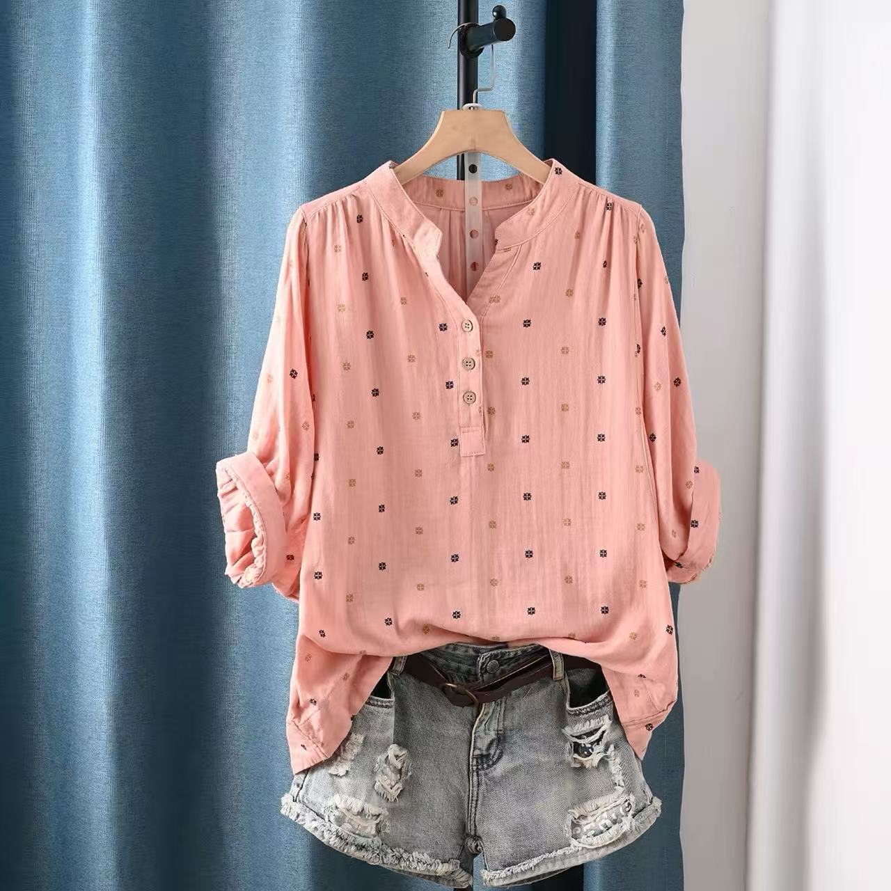 2026 여성 블라우스 일본산 면사 폴카 도트 셔츠 & - Japan Summer Clothing Women 리뷰 및 가격