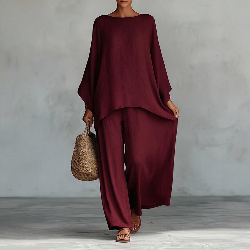 봄 신상 패션 린넨 루즈핏 긴팔 와이드 팬츠 투피스 세 - Summer Linen Clothing For Women 리뷰 및 가격